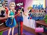 Play Elsa Harley Quinn Cosplay