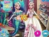 Play Elsa Mermaid Vs Princess