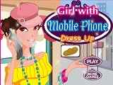 Play Girl with Mobile Phone Dress Up