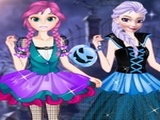 Play Anna And Elsa First Halloween