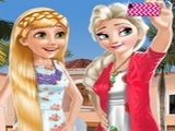 Play Frozen And Rapunzel Fashion Selfie