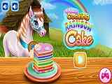 Play Pony Cooking Rainbow Cake