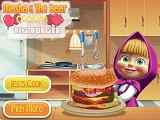 Play Masha cooking Big Burger