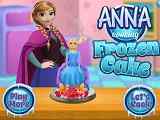 Play Anna cooking Frozen Cake