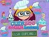Play Cutezee Cooking Academy Elsa Cupcakes